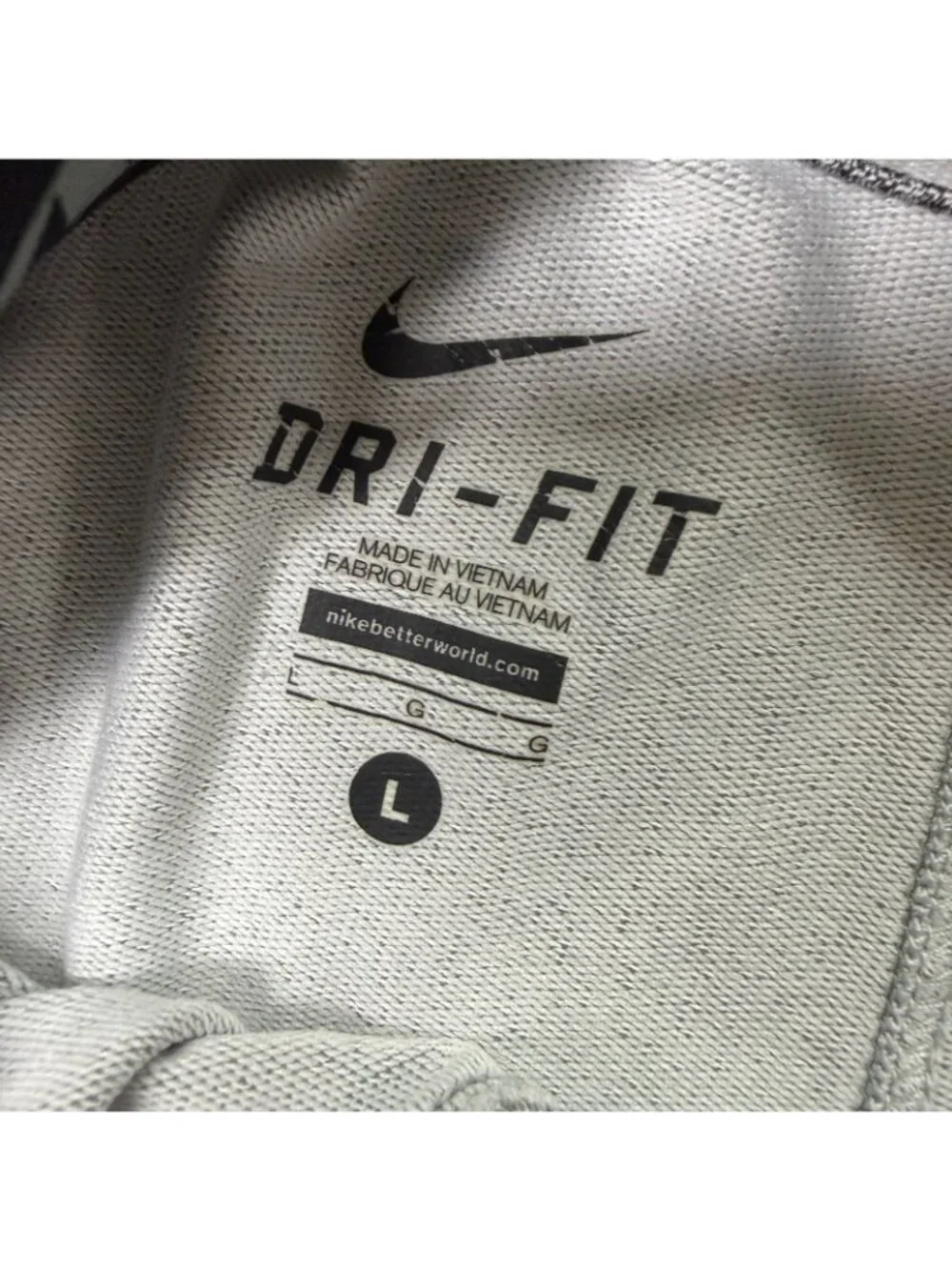 Nike Touch Fleece Training Pants Men L Gray Tapered 32